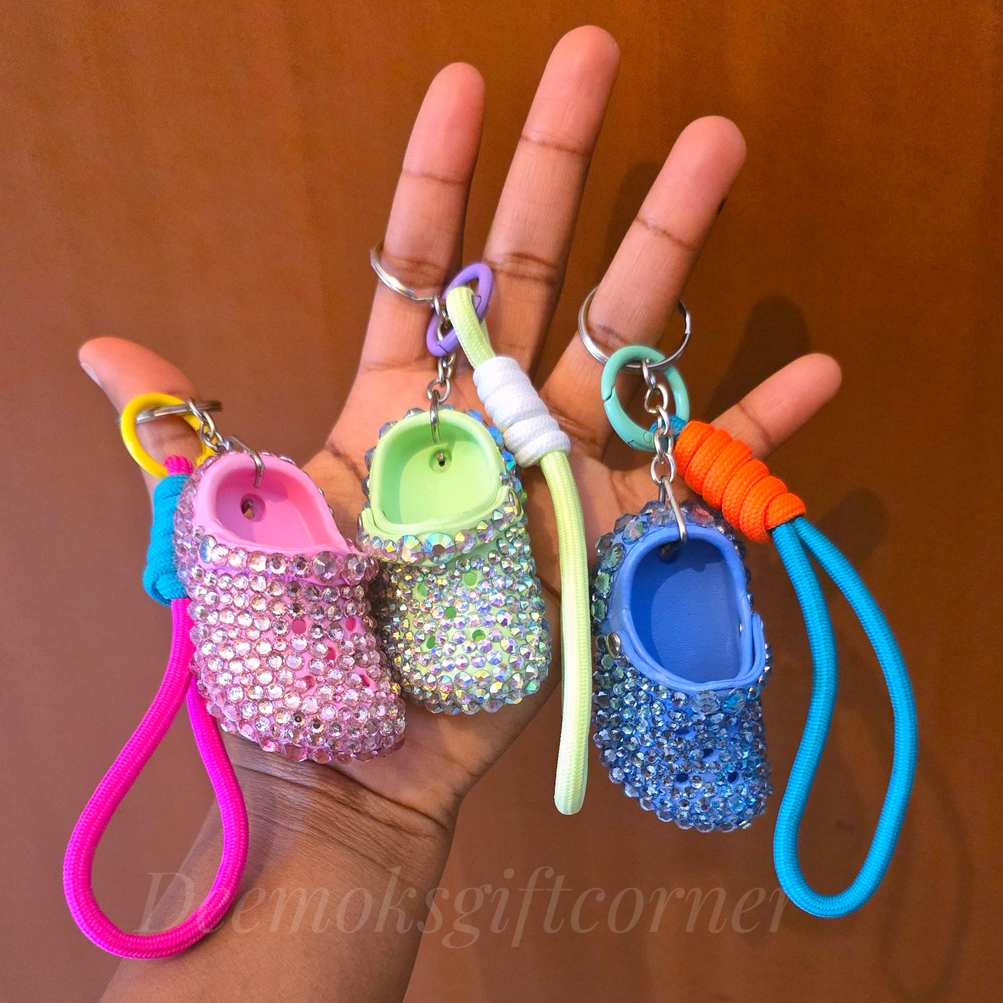 Mini Croc Bling Portachiavi